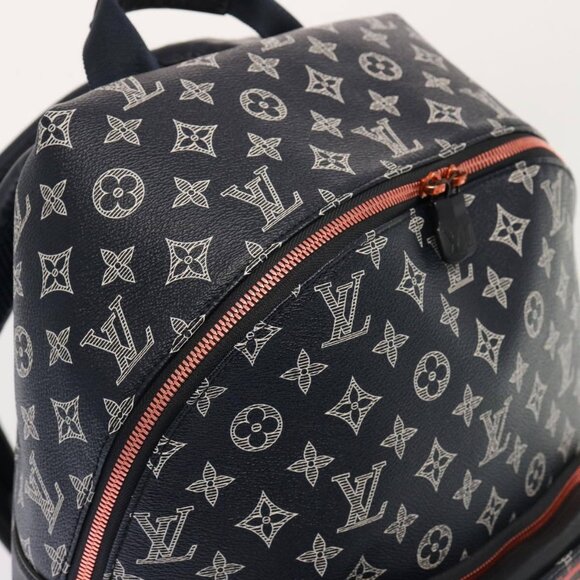 LOUIS VUITTON Monogram Ink Apollo Backpack Navy Red White - Picture 12 of 16